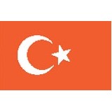 2'x3' Turkey U.N. Nylon Outdoor Flag - Style B