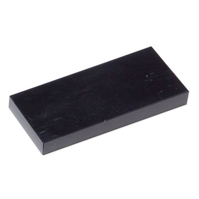 Jet Black Rectangular Marble Base (6"x5/16"x4")