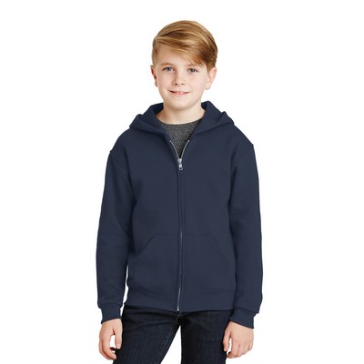 Jerzees® Youth NuBlend® Full-Zip Hooded Sweatshirt