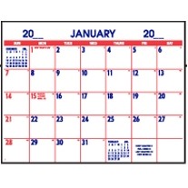 Small 12 Sheet Space Stock Calendar Pad