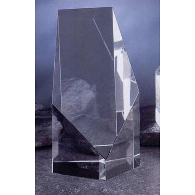 Crystal Pentagon Award (7"x4 1/8"x4")