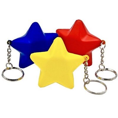 Star Key Chain Stress Reliever Squeeze Toy