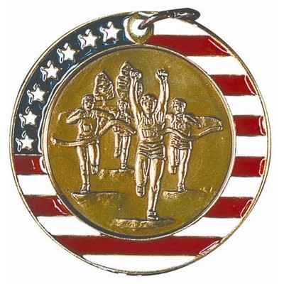 Medals, "Cross Country" - 2" Stars & Stripes