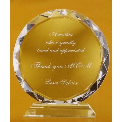 Medium Sunflower Crystal Award