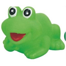 Rubber Squirting Mouth Light Green Frog