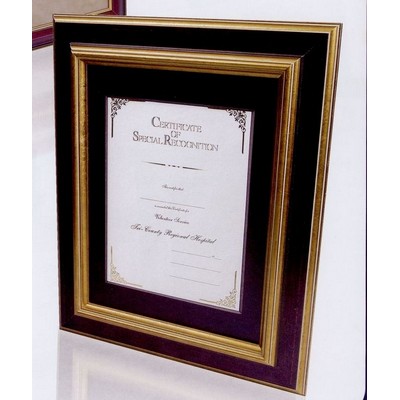 Dark Walnut Hardwood Certificate Frame - 11x14