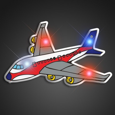 LED Airplane Blinky Pins - BLANK