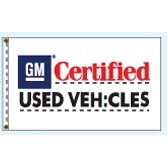 Authorized Dealer Free Flying Drape Flags (GM® Certified Used Vehicles) (2.5' x 3.5')