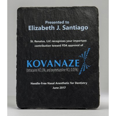 8x10 Slate Textured Plaque