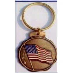 Patriotic - American Flag Key Tag