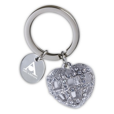 Crystal Heart Key Holder