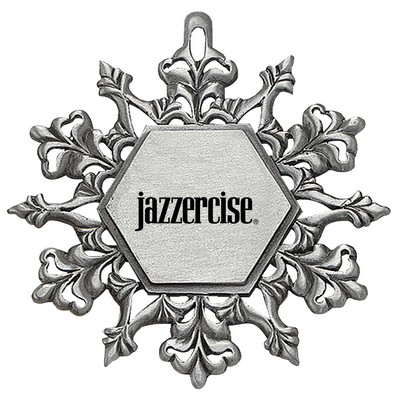 Snowflake Pewter Finish Ornament