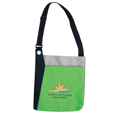 E-Runner Messenger Tote Bag W/ Velcro Closure