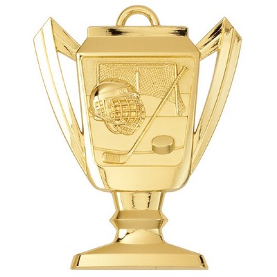 Hockey, Trophy Shaped, Medal - 2-3/4"