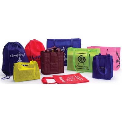 Deluxe Non Woven Rope Handle Shopping Bags Color Sensations