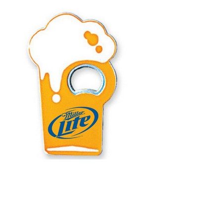 Beer Mug Look Bottle Opener w/Magnet