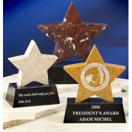 5" Golden Marble Star Award