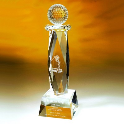 17" Crystal Award-Ultimate Golf Trophy