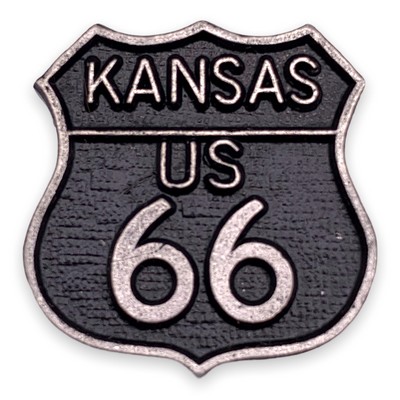 US Route 66 Kansas Lapel Pin