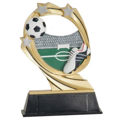 7" Soccer Cosmic Resin Figure Trophy