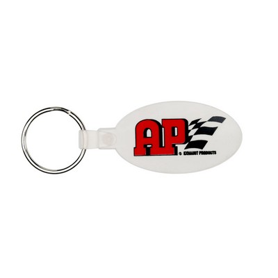 Soft Plastic Key Chain - Oval