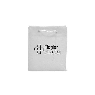 Frosted Clear Poly Euro Tote/ 4 Mil (6"x3"x7")