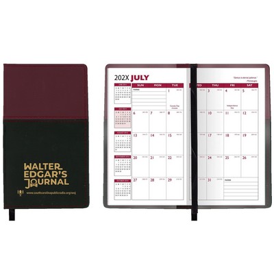 Mystic Series Soft Cover 2 Tone Vinyl Academic Planner / 2 Color