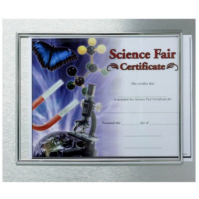 Dibond Metal Slide In Certificate Plaque-8x10" Doc