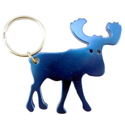 Moose Shaped Bottle Opener Key Chain