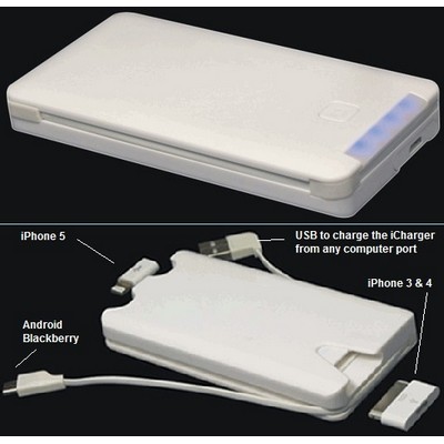 5000 mAh Emergency iCharger Executive w/ Micro USB Port