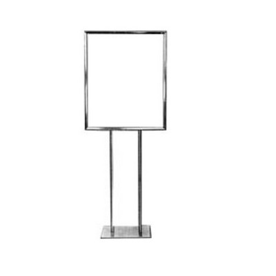 Economy Matte Black Floor Standing Poster Holder