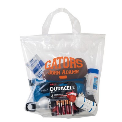 Crystal Clear Stadium Security Fused Soft Loop Handle Bag (12"x12"x6")