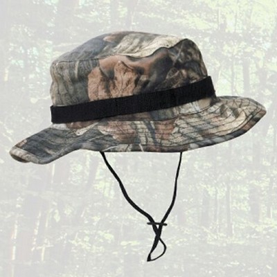 Leafy Camouflage Wide Brim Hat