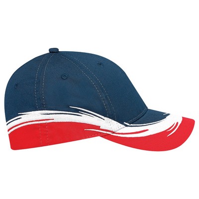 Full-Fit Polycotton Cap w/Flare Accent