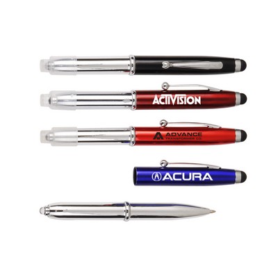 3 in 1 Stylus Metal Ballpoint Pen