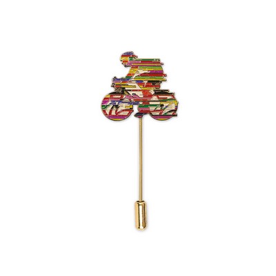 Soft Enamel Lapel Pin w/Scarf Pin (Up to 1.5")