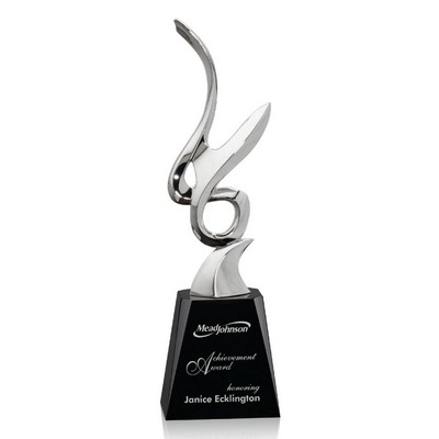 Tatiana Award - Silver/Black 12¼"