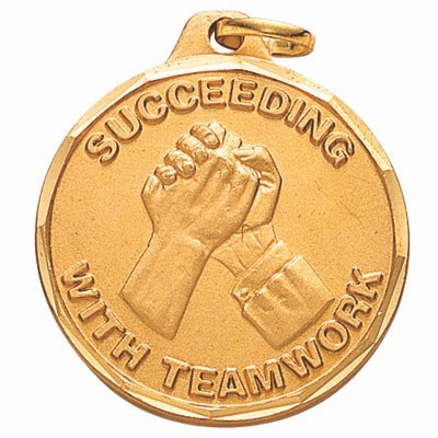 E Series Die Struck Teamwork Succeeding w/Teamwork Medal