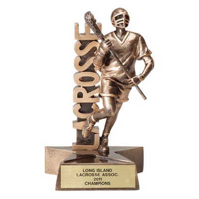 Resin Male Lacrosse Trophy