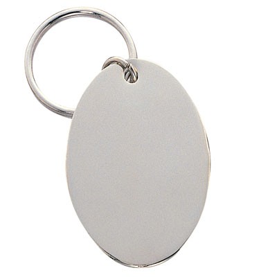 2" Oval Silver Key Ring w/Box