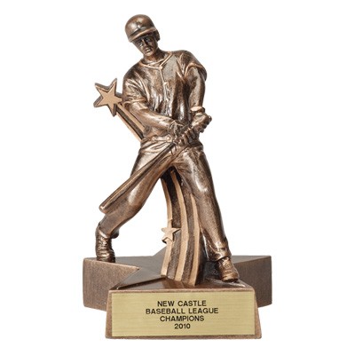 6¼" Resin Male Baseball Trophy