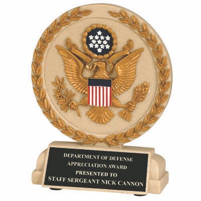 U.S. Seal Stone Resin Trophy (5½" x 4½")