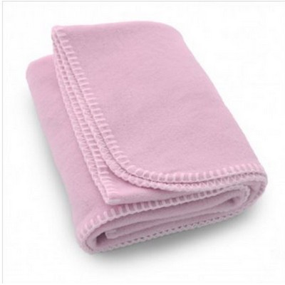 Fleece Baby Blanket - Pink (Overseas) (30"x40")