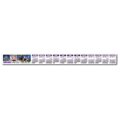 Year-at-a-Glance Full Color Plastic Strip Calendar