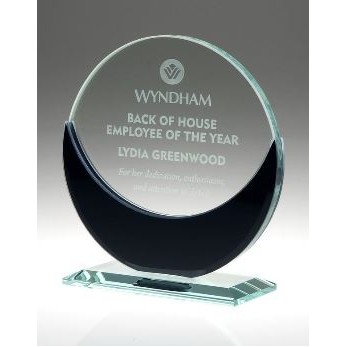 Small Eclipse Jade Glass/Black Mirror Award