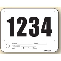 Pin On Race Number (7.5" x 4.75")