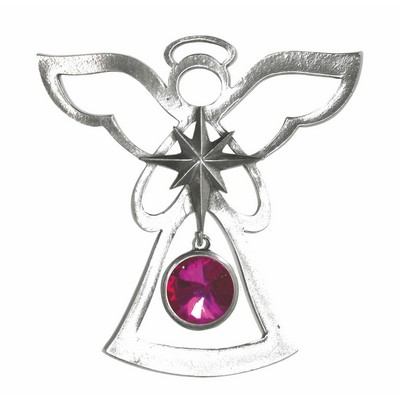 Birthstone Angel Ornament - October