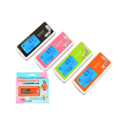 3D Waterproof Pedometer w/Blue Light Screen