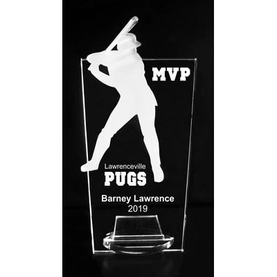 VALUE LINE! Acrylic Engraved Award - 8" Baseball Batter