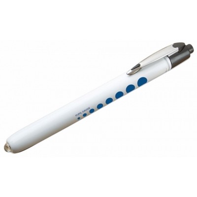 Metalite™ Reusable Penlight w/White Barrel & Pupil Gauge